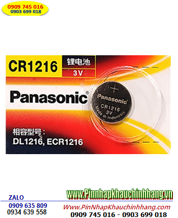 Panasonic CR1216, Pin 3v lithium Panasonic CR1216 Made in Indonesia 